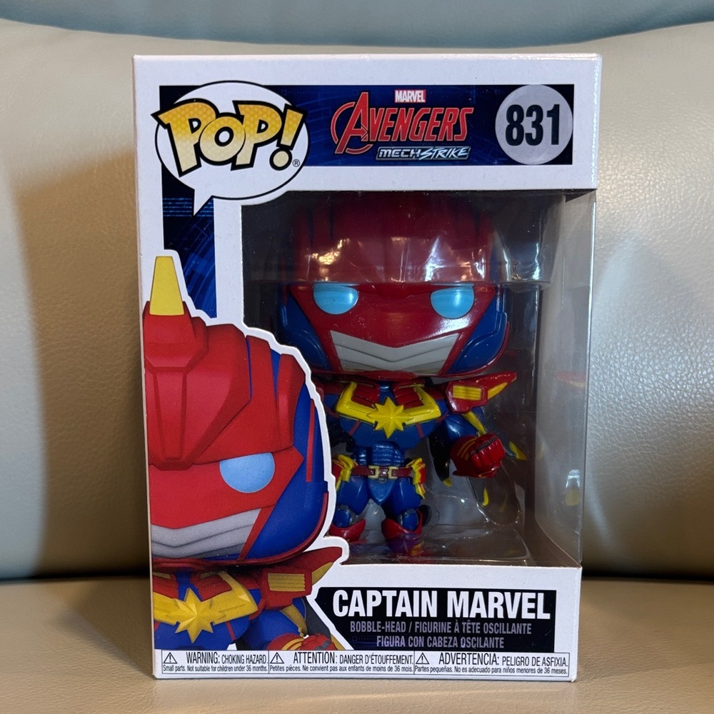 Funko Avengers Mech Strike Captain Marvel Figure - Red, Blue, Yellow